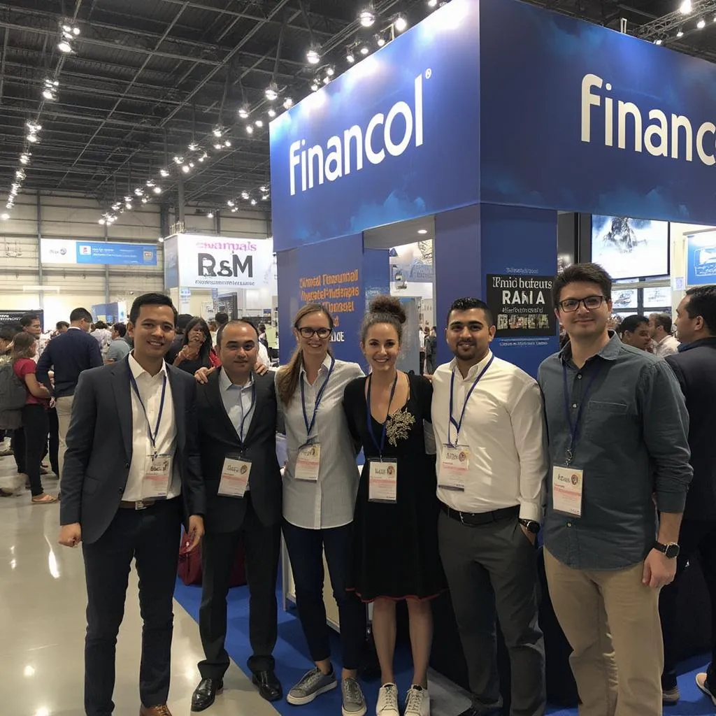 Equipo de FinanCol en evento empresarial