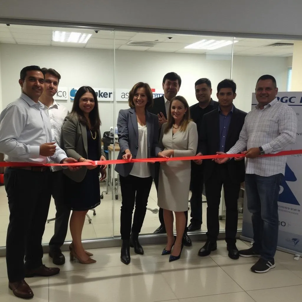 Celebración de apertura de oficina en Medellín