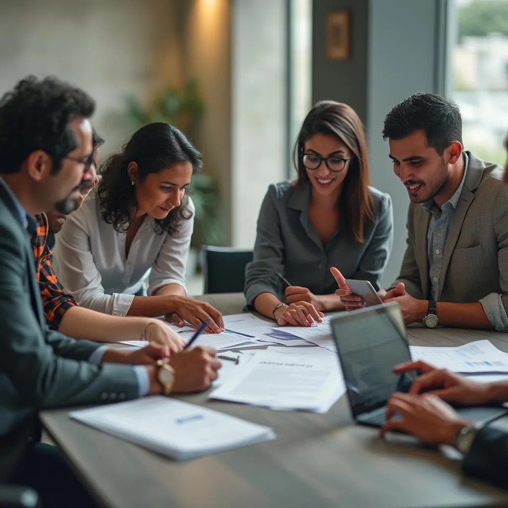 Equipo de asesores financieros en Colombia